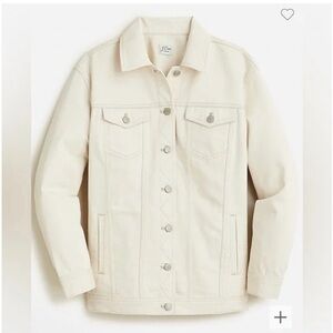 NWT J.Crew Natural Relaxed Fit Denim Jacket